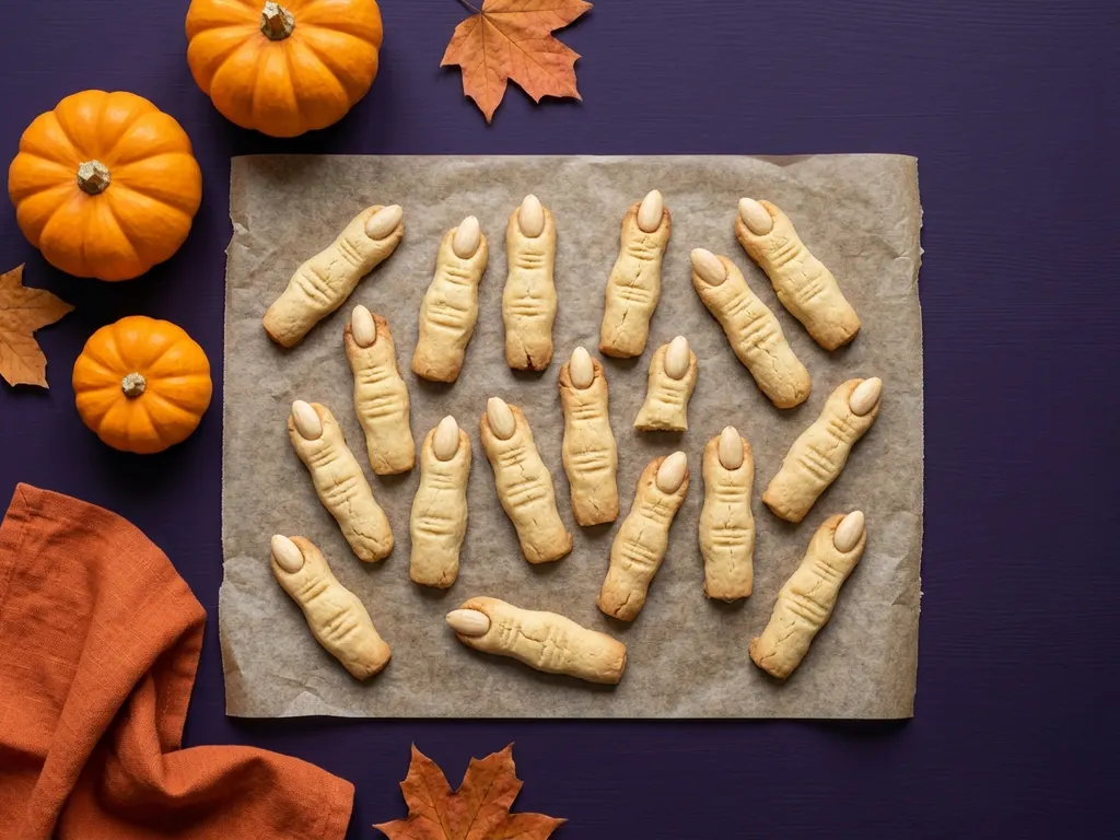 Doigts de sorcière aux amandes, image générée par IA