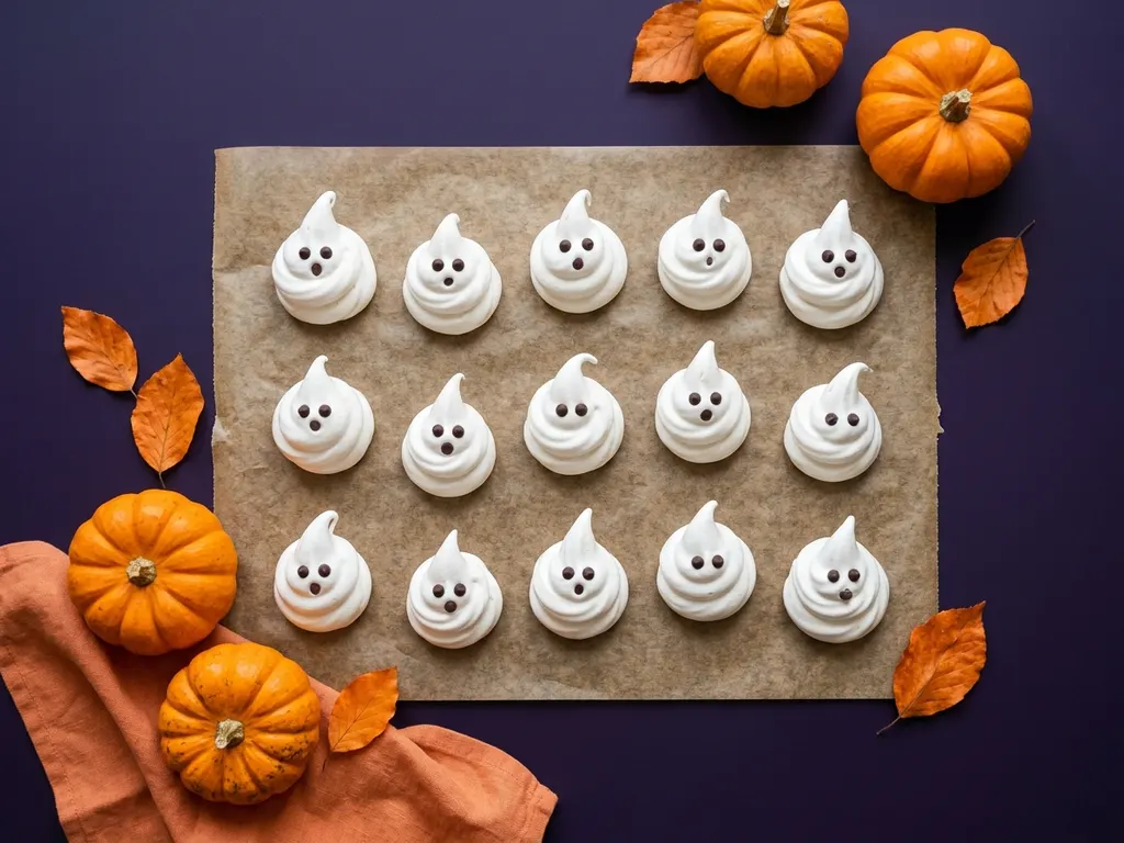 Meringues fantômes, image générée par IA