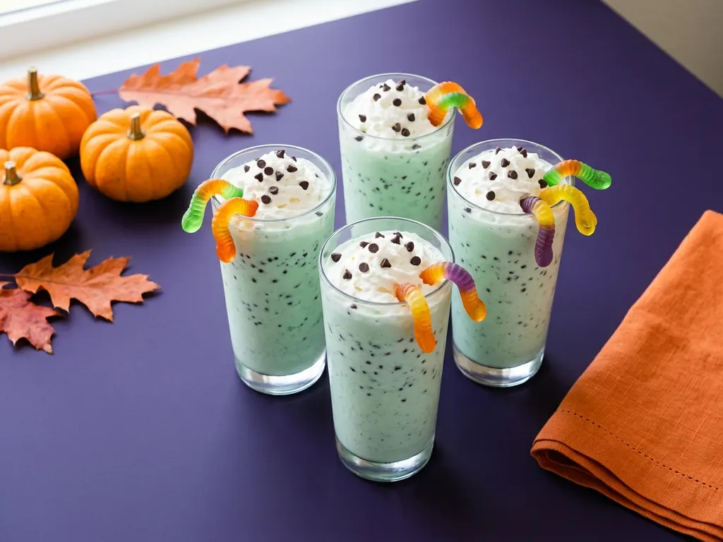 Milkshake du marais à la menthe, image générée par IA