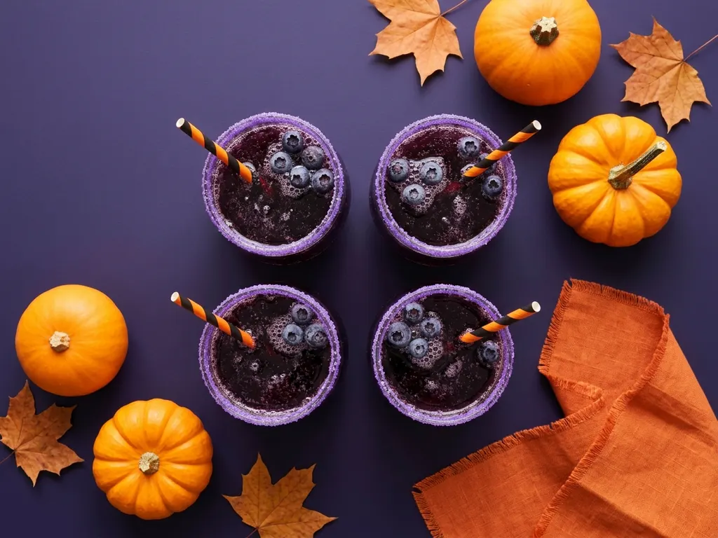 Potion violette de la sorcière, image générée par IA