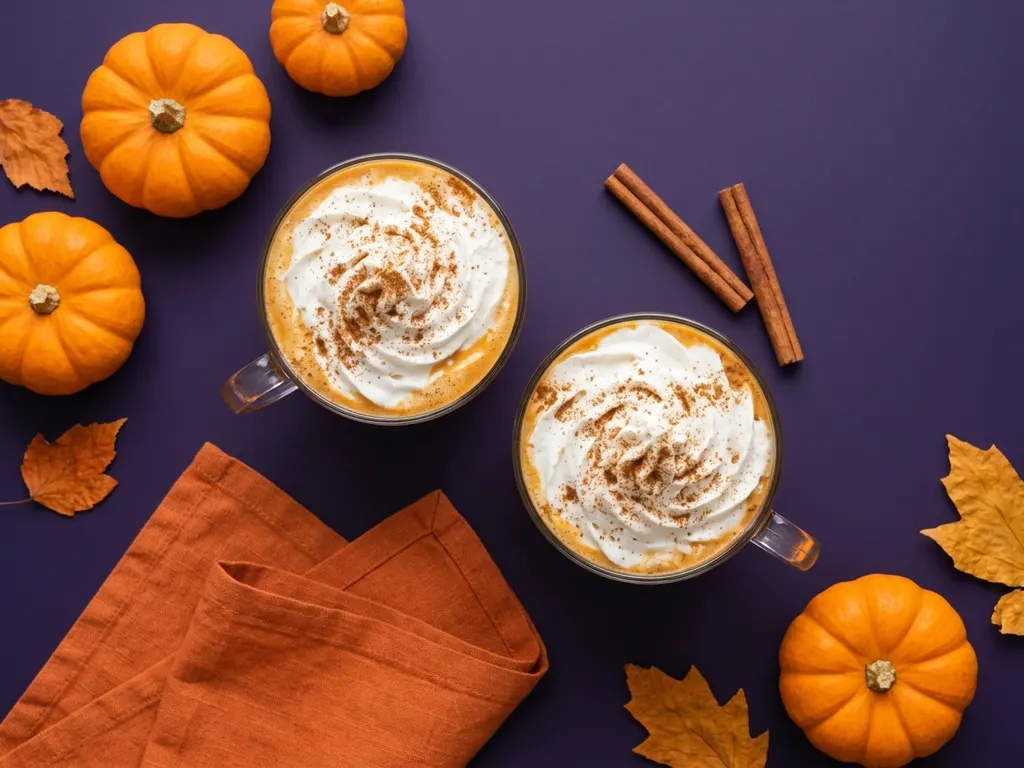 Pumpkin spice latte maison, image générée par IA