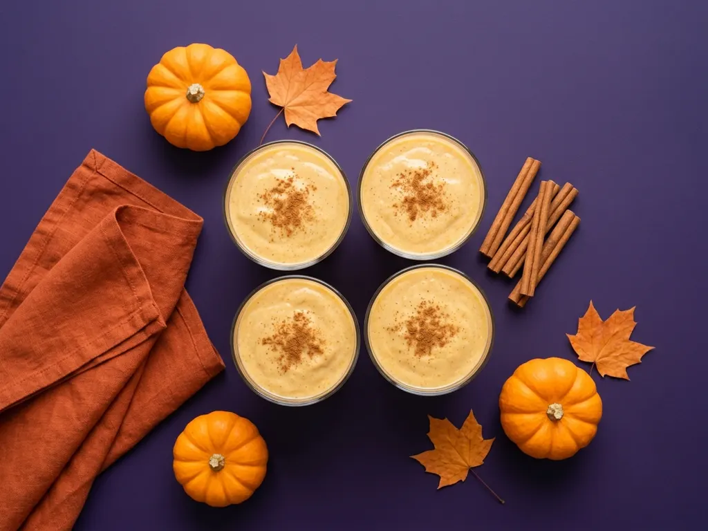 Smoothie citrouille à la cannelle, image générée par IA