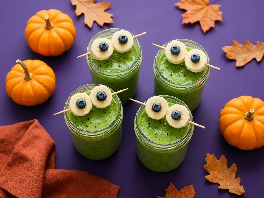 Smoothie du monstre vert, image générée par IA