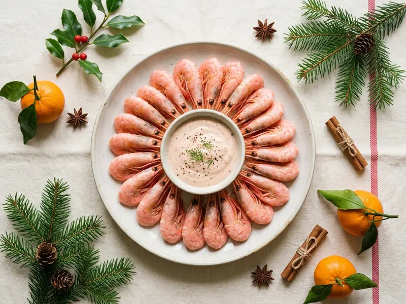 Crevettes, sauce cocktail
