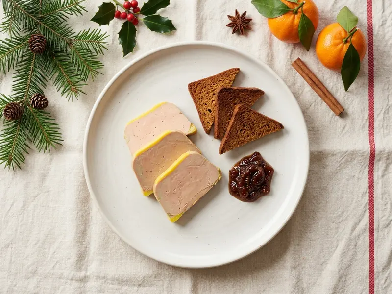 Foie gras, pain d'épices toasté et chutney de figues
