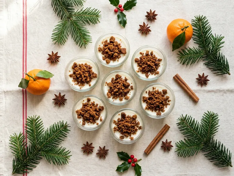 Gingerbread panna cotta