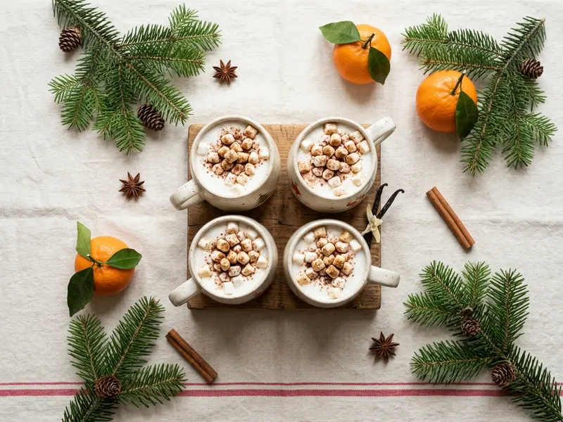 Chocolat blanc chaud à la vanille