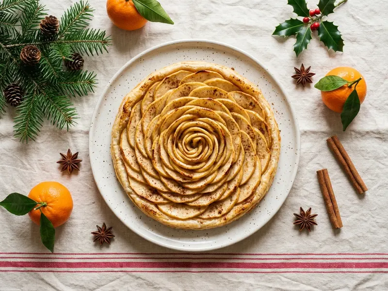 Tarte fine aux pommes et à la cannelle