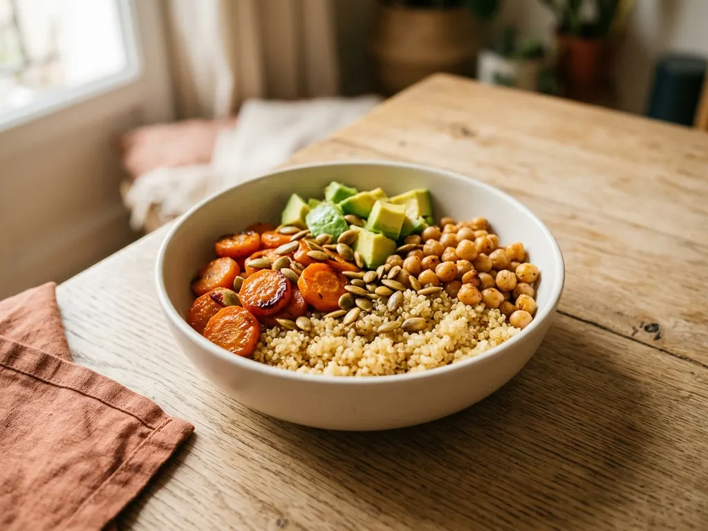 Buddha bowl quinoa & légumes rôtis