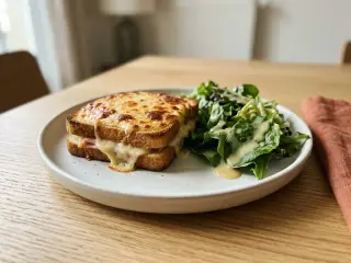 Croque-monsieur maison & salade
