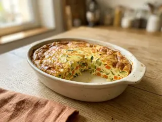 Vegetable and egg bake