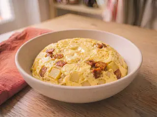 Omelette espagnole aux pommes de terre et chorizo