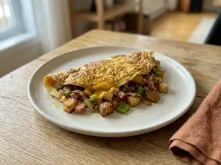 Denver omelet with home fries