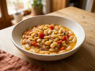Poêlée express de haricots blancs et légumes d'automne