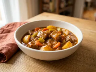 Ragoût de bœuf à l'américaine aux pommes de terre