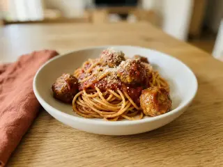 Spaghetti aux boulettes de bœuf