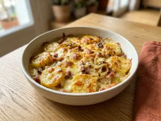 Tartiflette express aux lardons et oignons
