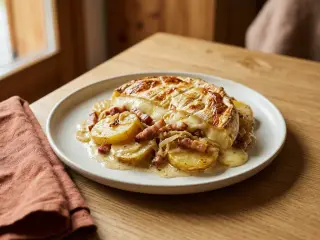 Tartiflette revisitée aux pommes de terre et reblochon