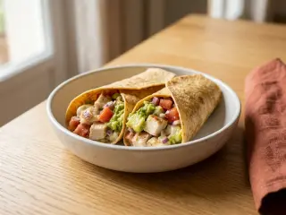 Protein-packed chicken and avocado wrap