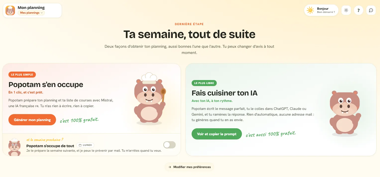 Les deux façons de générer
