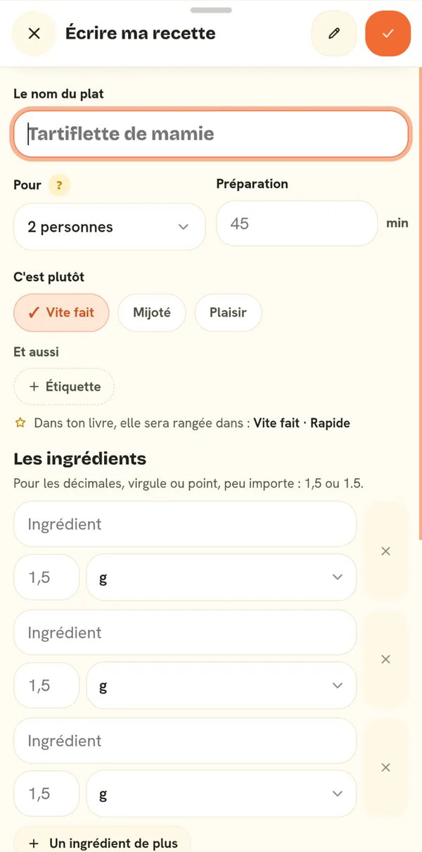 Writing your own recipe